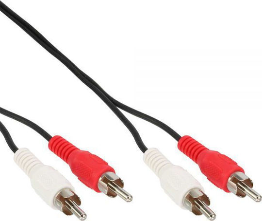 InLine Cablu 2x RCA de sex masculin - 2x RCA de sex masculin 5m 89938