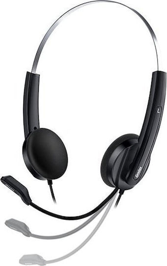 Genius HS-220U AI On Ear Căști Multimedia cu microfon și conexiune USB-A / USB-C