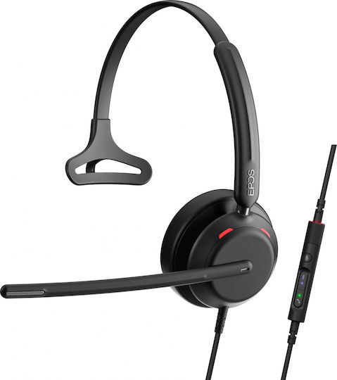 Epos Impact 730T Auf dem Ohr Multimedia-Headsets mit Mikrofon und Verbindung USB-A / USB-C in Schwarz Farbe