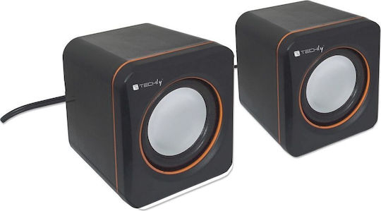 Techly SP-320ETY Computerlautsprecher 2.0 mit Leistung 3W in Schwarz Farbe
