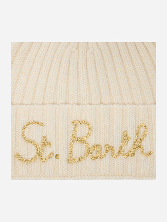 Beanie Unisex Beanie Knitted in White color