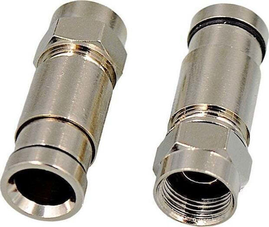Alantec Kabel Kompressions-F-Stecker RG6 Innendurchmesser 4,55 mm ±0,1 RGtec
