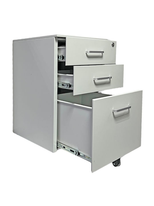 Kleiderschrank Büro mit Schloss Grey 40x45x64cm