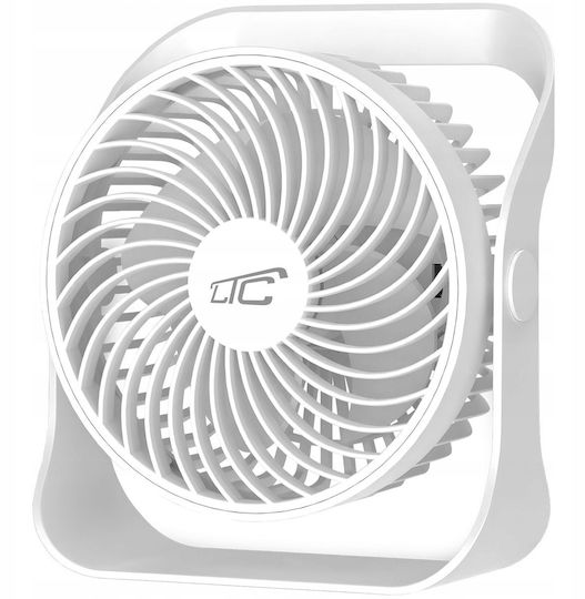 Kabelloses Schreibtischventilator USB 5W Weiß