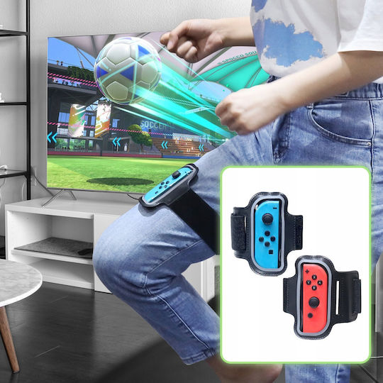 Jys Set 12x Sport Accessories Kit for Switch / Switch OLED in Black color