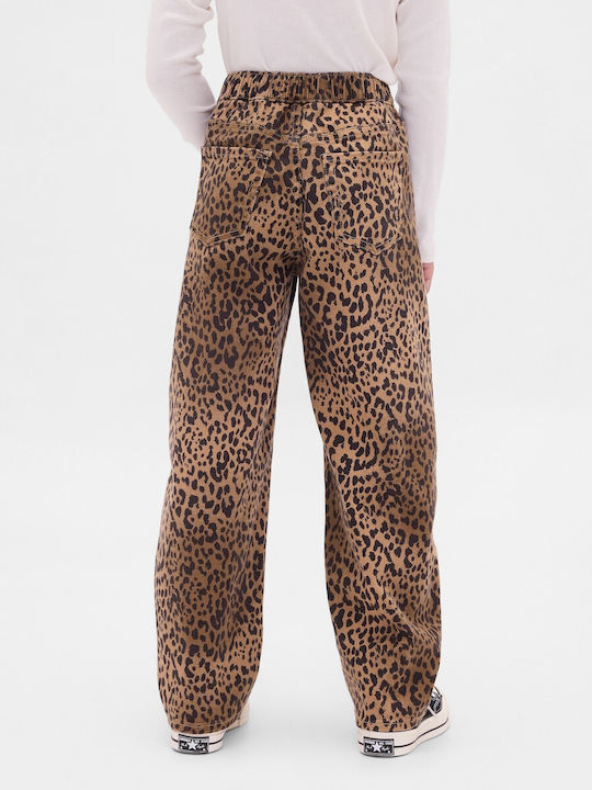 GAP Παιδικό Τζιν Παντελόνι Leopard Print