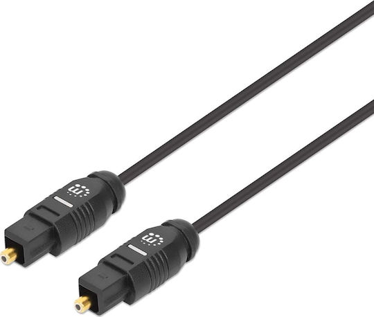 Manhattan Optisches Audiokabel TOS männlich - TOS männlich Schwarz 5m (356091)