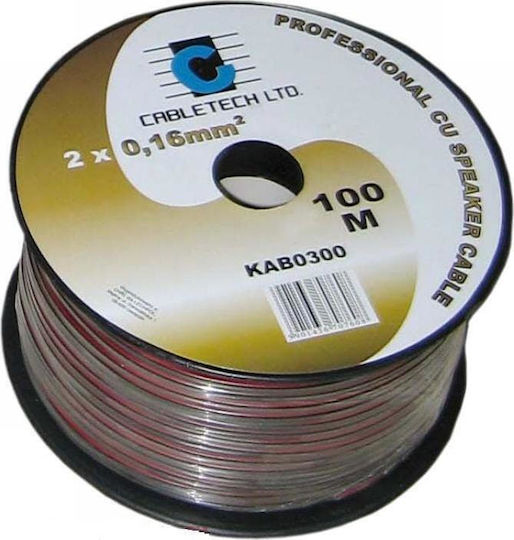 Cabletech Καλώδιο Ηχείου Ατερμάτιστο 100m (KAB0334)