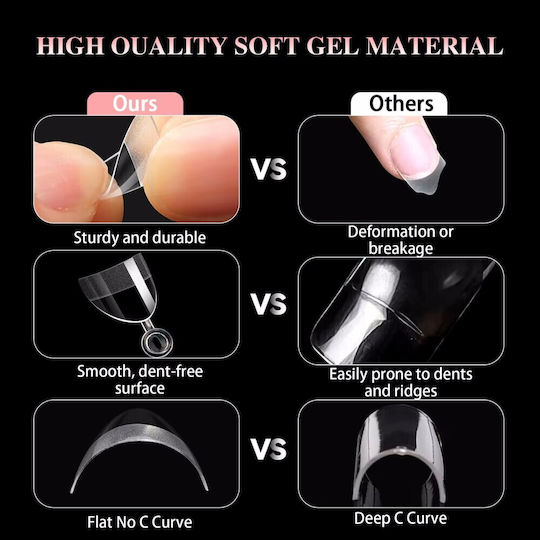 Nagelspitzen Transparent IS-8694