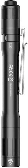 Wuben Rechargeable Flashlight LED IP68 with Maximum Brightness 650lm Black