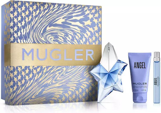Mugler Angel Women's Set with Body Lotion 3pcs