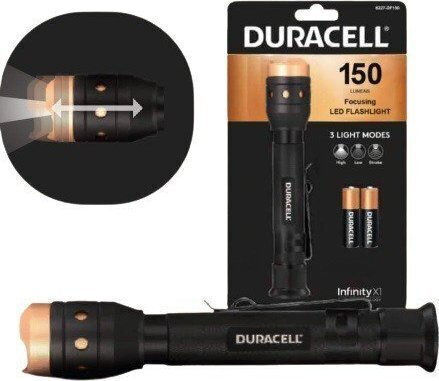 Duracell Φακός LED IPX4 με Μέγιστη Φωτεινότητα 150lm