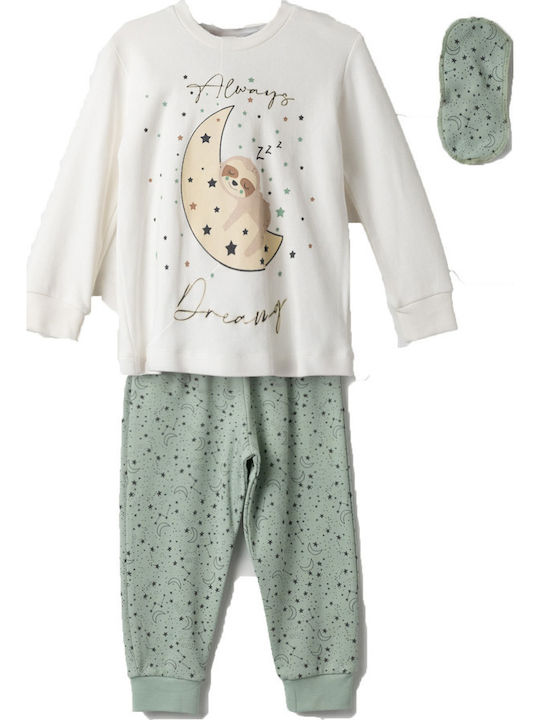 Evita Kinder Schlafanzug Winterlich white
