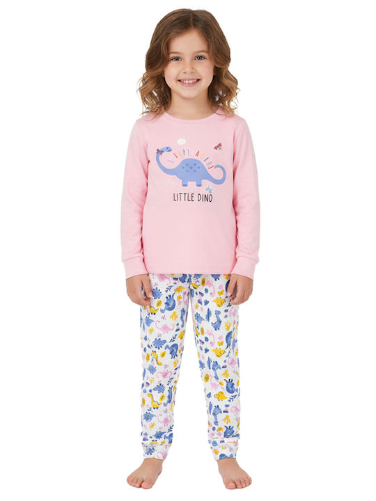 Energiers Kids' Pajamas Winter Multicolored Sleepysauros