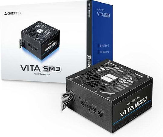Chieftec Vita SM3 750W Μαύρο Τροφοδοτικό Υπολογιστή Full Wired 80 Plus Bronze