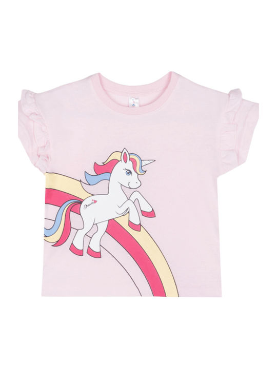 Dreams by Joyce Pijamale Copii Vara Roz Unicorn