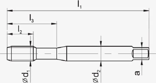 Threading Tap M7 Ngmm/1 Din-352d 6h HSS