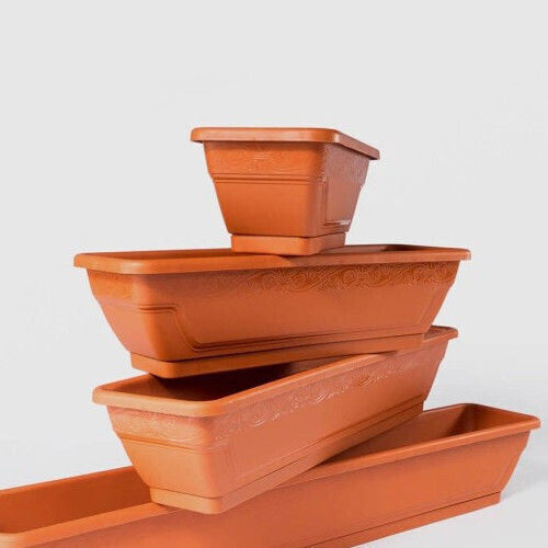 Sterk Γλάστρα Πλαστική Brown 100x16x19εκ.