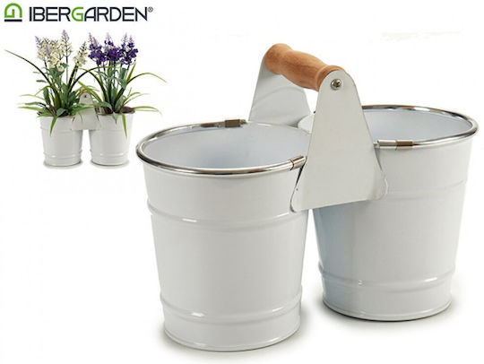 Ibergarden Pot Metallic 10.3x10.3x20cm.
