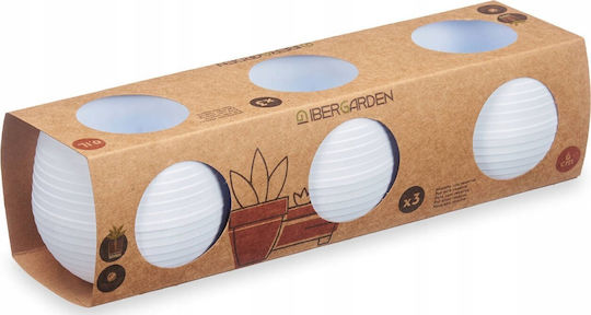 Ibergarden Set 3 Blumentöpfe Kunststoff