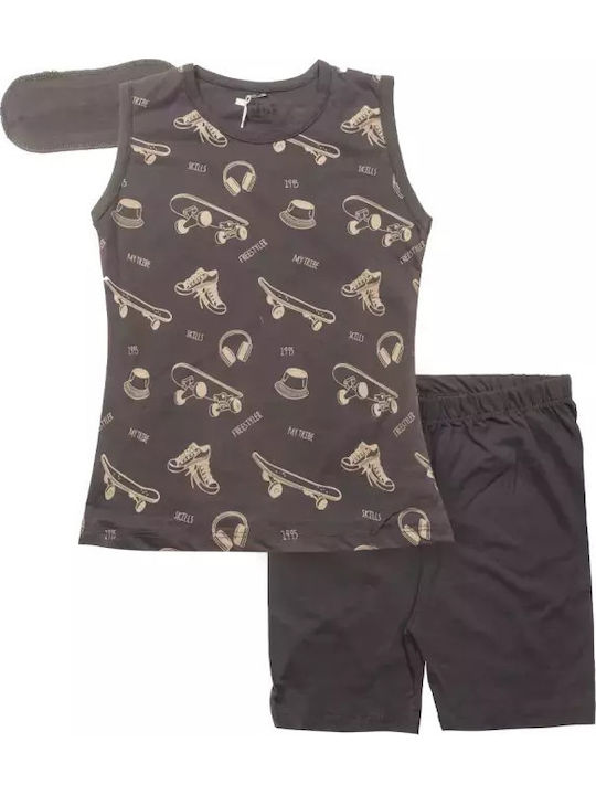 Hashtag Pijama pentru copii De vară Grey