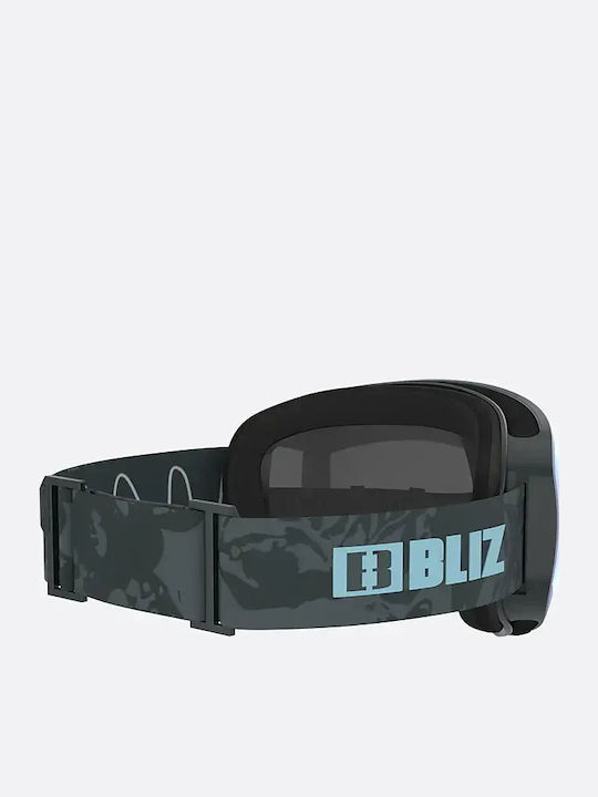 Bliz Μάσκα Σκι & Snowboard Ενηλίκων Γκρι με Φακό Φιμέ σε Γκρι Χρώμα