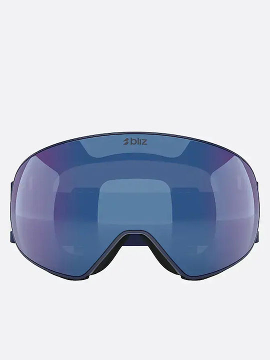 Bliz Μάσκα Σκι & Snowboard Ενηλίκων Μαύρη με Φακό σε Μαύρο Χρώμα
