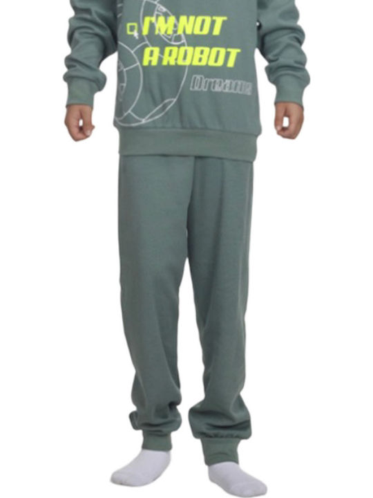 Dreams by Joyce Kids Nightwear Khaki Robot