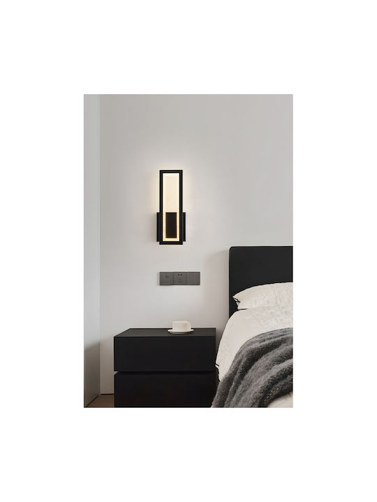 ArkoLight Lamp Wall with Integrated LED and Natural White Light Black