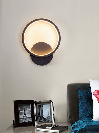 ArkoLight Leuchte Wand mit Integrierter LED und Neutralweißes Licht Schwarz