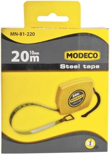 Modeco Maßband mit automatischem Rücklauf 30m