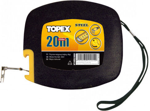 Topex Μετροταινία με Αυτόματη Επαναφορά 12.5mm x 30m