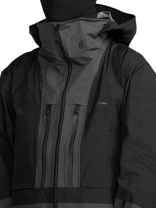 Volcom G0452600-BLK Ανδρικό Μπουφάν Gore-Tex για Σκι & Snowboard Μαύρο