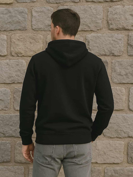 Sweatshirt with Hood Black, Grey