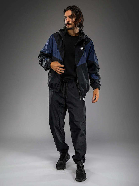 Sweatshirt with Hood Black/blue