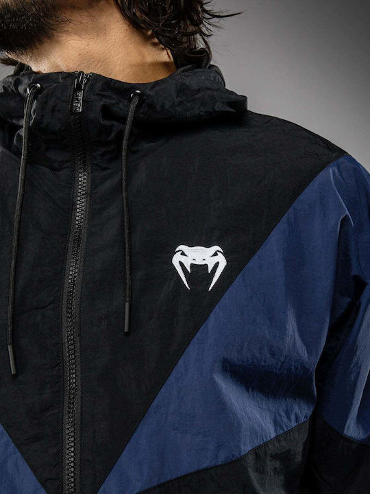 Sweatshirt with Hood Black/blue