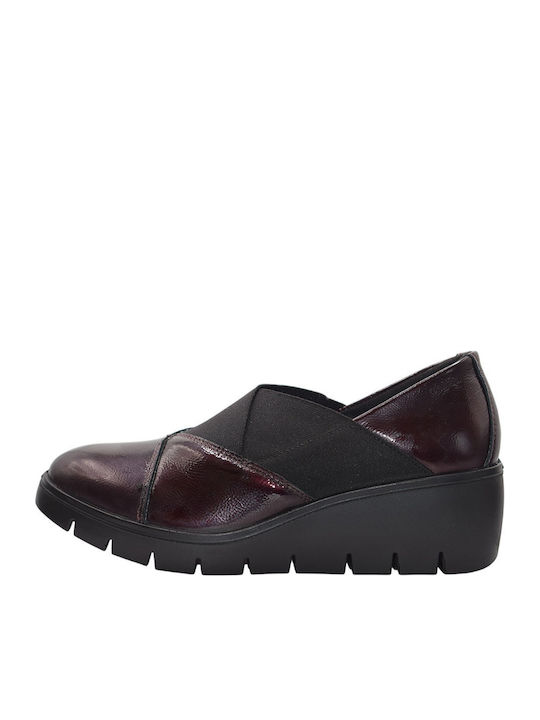 Anatomic Women's Leather Burgundy Slip-Ons