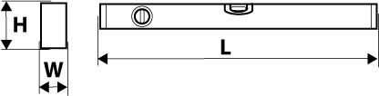 Topex 88602 Spirit Level Aluminum 60cm