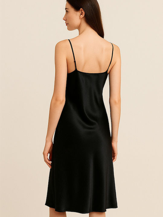 Pen-ky Winter Women's Nightdress Black