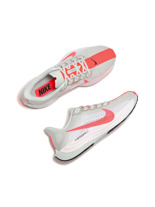 Pegasus Plus Γυναικεία Αθλητικά Παπούτσια Running Barely Grey / Λευκό / Μαύρο / Hot Punch