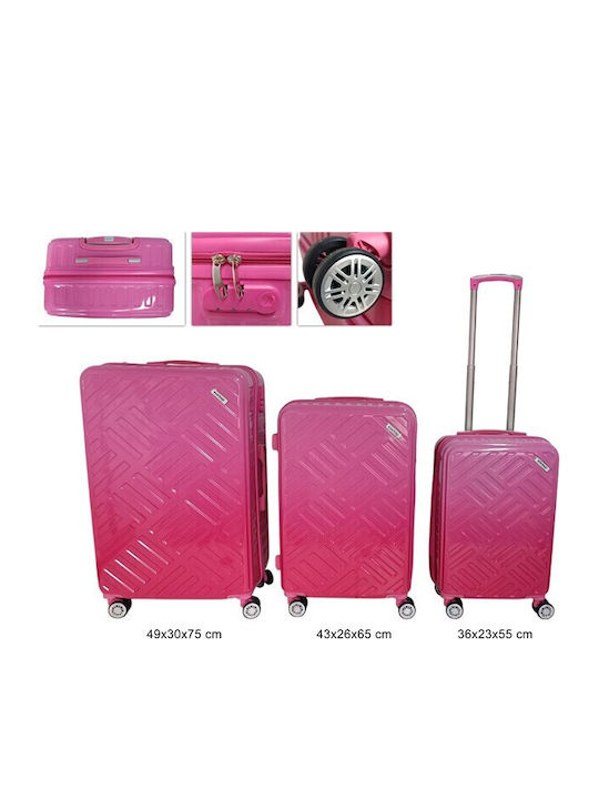 Due esse Suitcases Fuchsia Ombre Due esse Suitcases Fuchsia Ombre