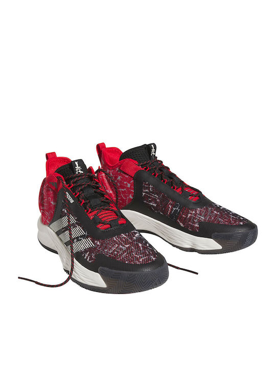 Adizero Select Ψηλά Μπασκετικά Παπούτσια Core Black / Better Scarlet / Off White