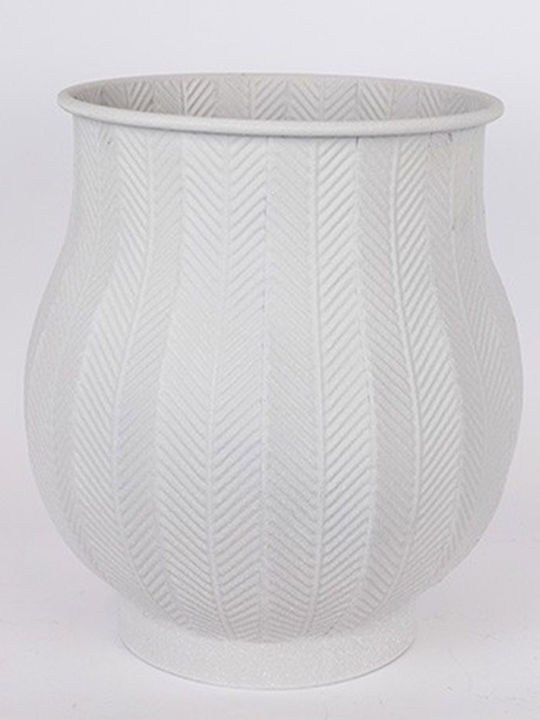 Planter Metal Gray 40x43x40cm.