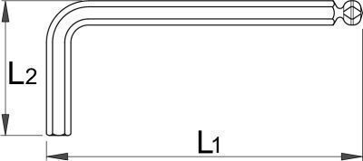 Unior Allen Wrench with Head 3mm