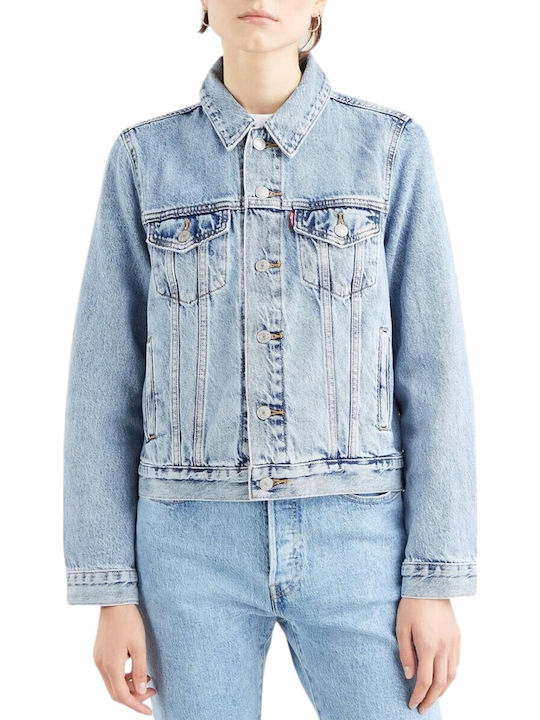 Original Trucker Scurtă Jachetă de femei din denim Blue