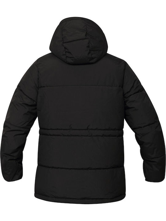 Women's Short Puffer Jacket for Winter Black