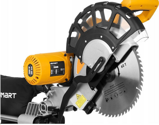 Smart 365 Mitre Saw Фугопила Ток с Мощност 2000W, Лазерно Ръководство, Диаметър на Диска за Рязане 305мм & Скорост на Рязане 4500обороти в минута