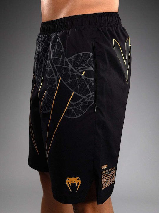 Σορτσάκια Προπόνησης Venum Serpenti Training Shorts Black Silver Gold