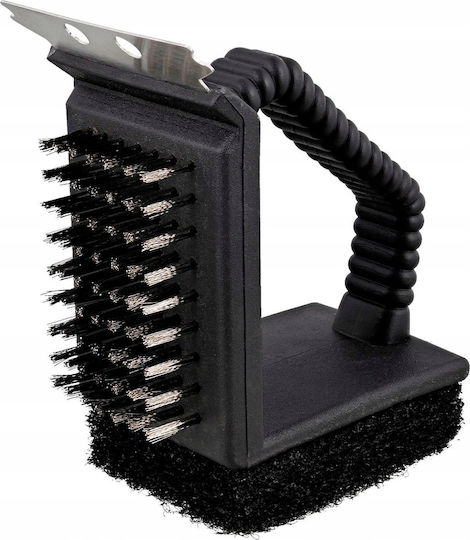 Lamart BBQ Cleaning Brush with Scraper and Sponge