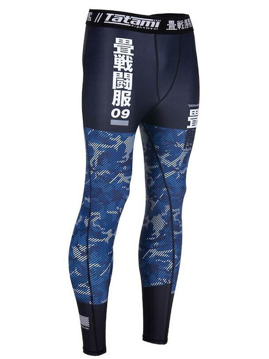 Tatami Fightwear Lung Bărbați Legginguri Arte Marțiale Albastru